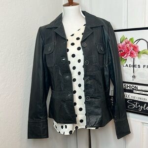 Vintage Crayon Leather Jacket Size RTM